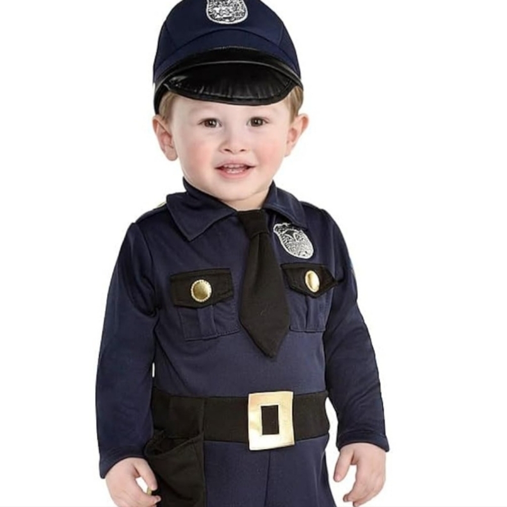 Kids Police Officer Costume - Navy Blue 18_24 Month
